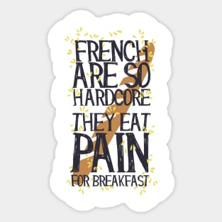 French Pain Sticker